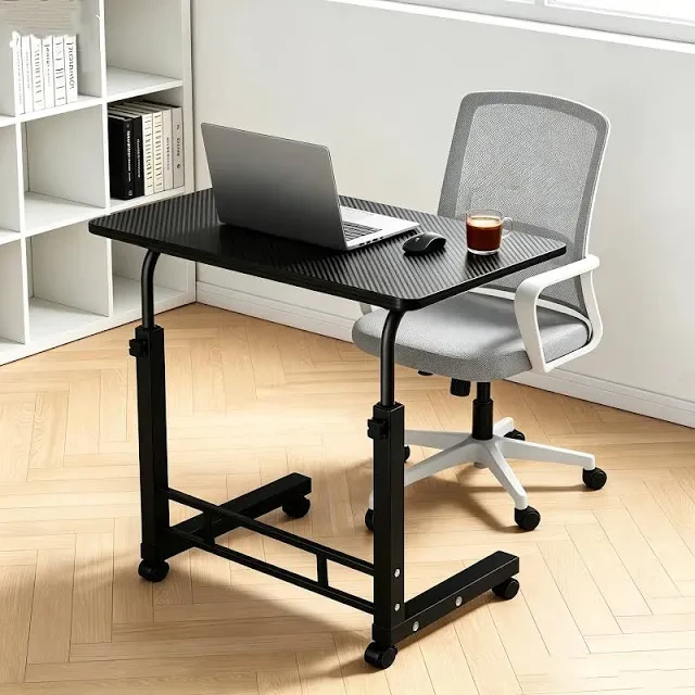 NEW In Box Adjustable Rolling Desk Black