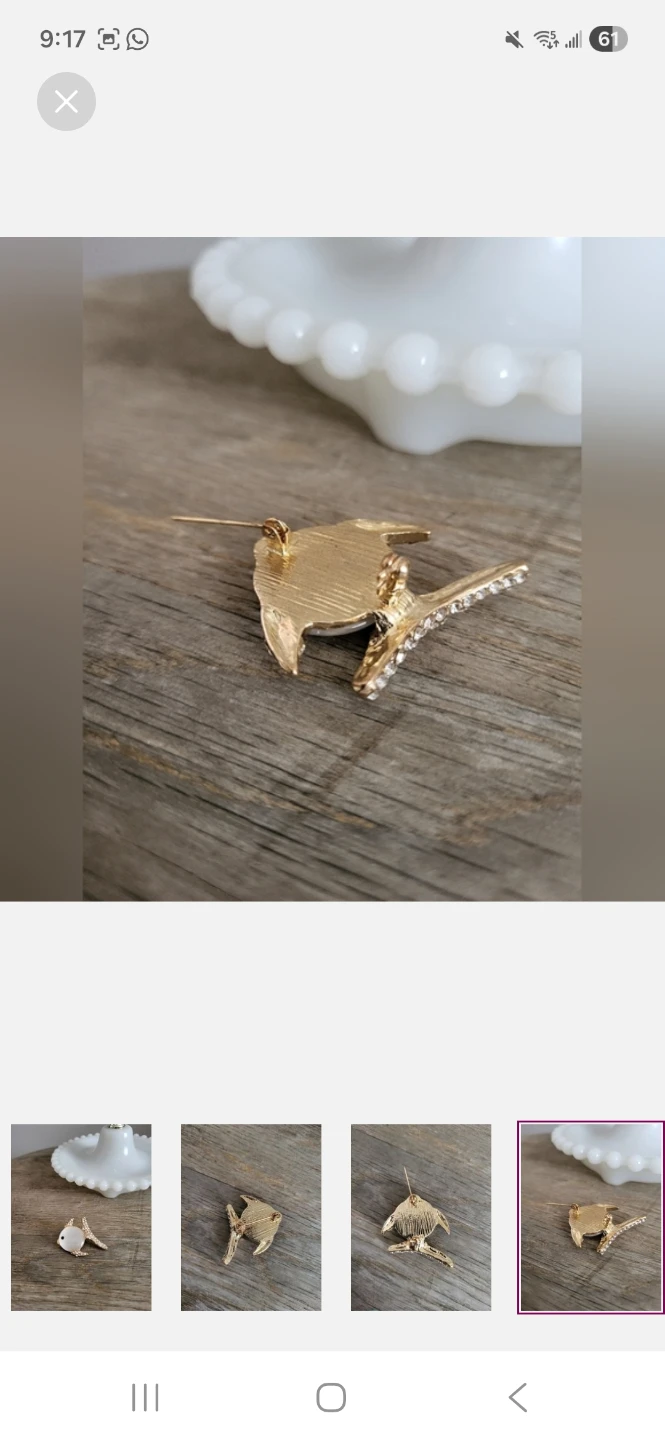 Gold-tone Fish Brooch 🏈 - photo 4
