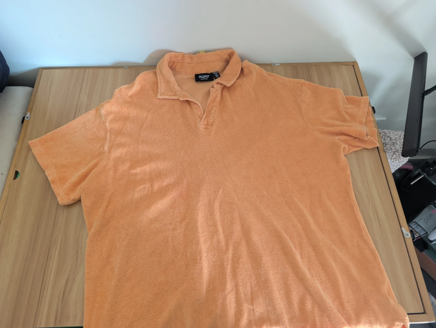 RQRD Orange Terry Cloth Polo Shirt