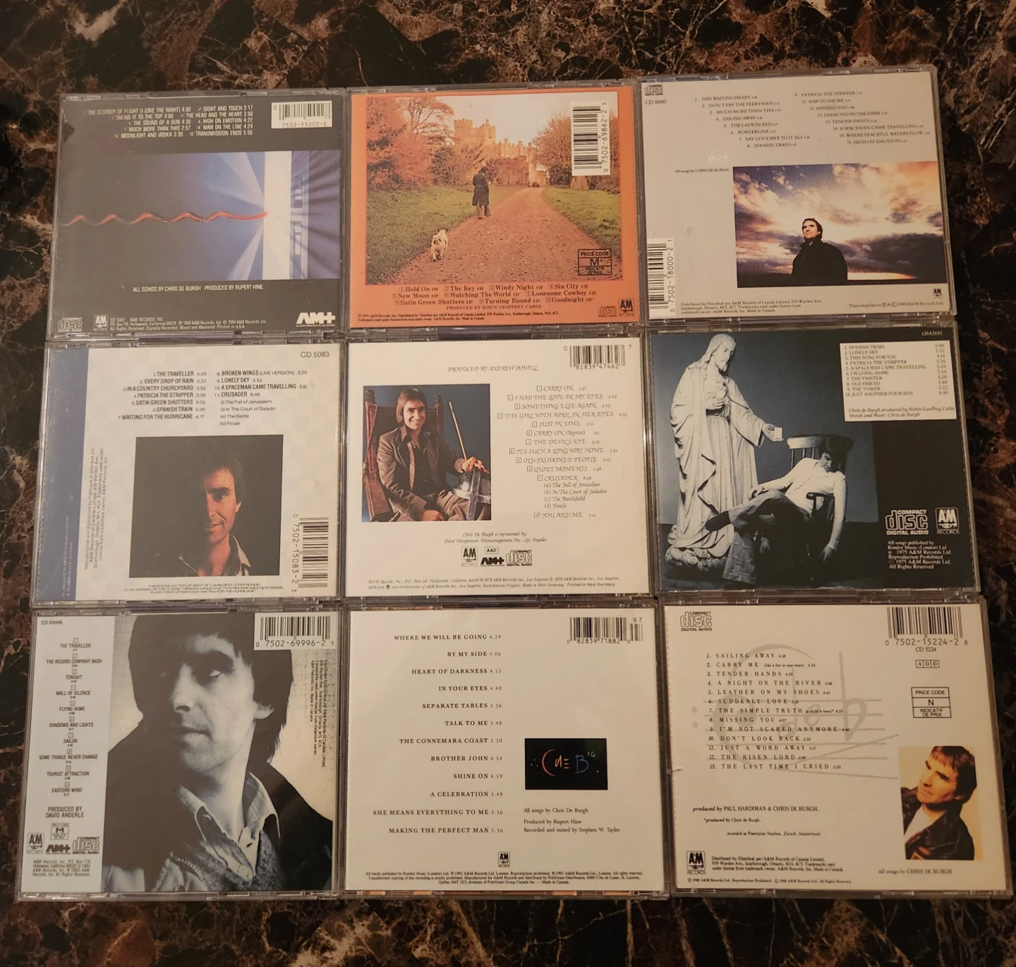 9 Chris de Burgh Music CDs - photo 2