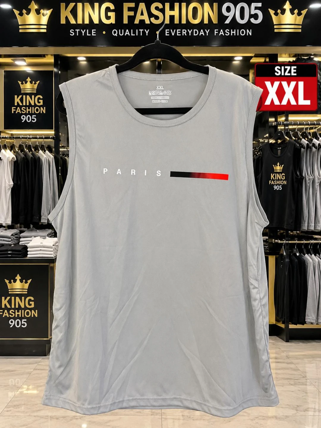 King Fashion 905 Paris Tank Top - XXL