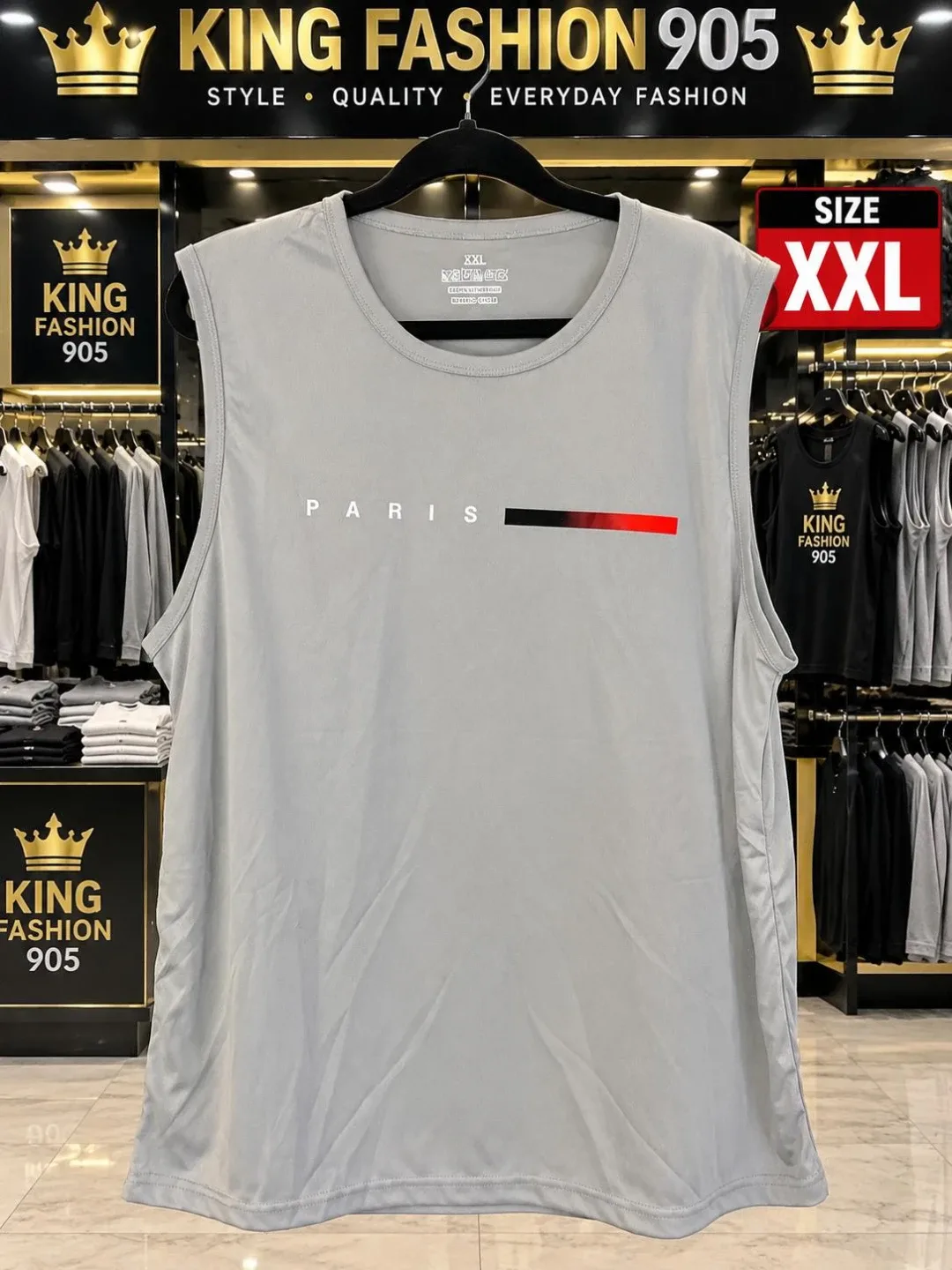 King Fashion 905 Paris Tank Top - XXL