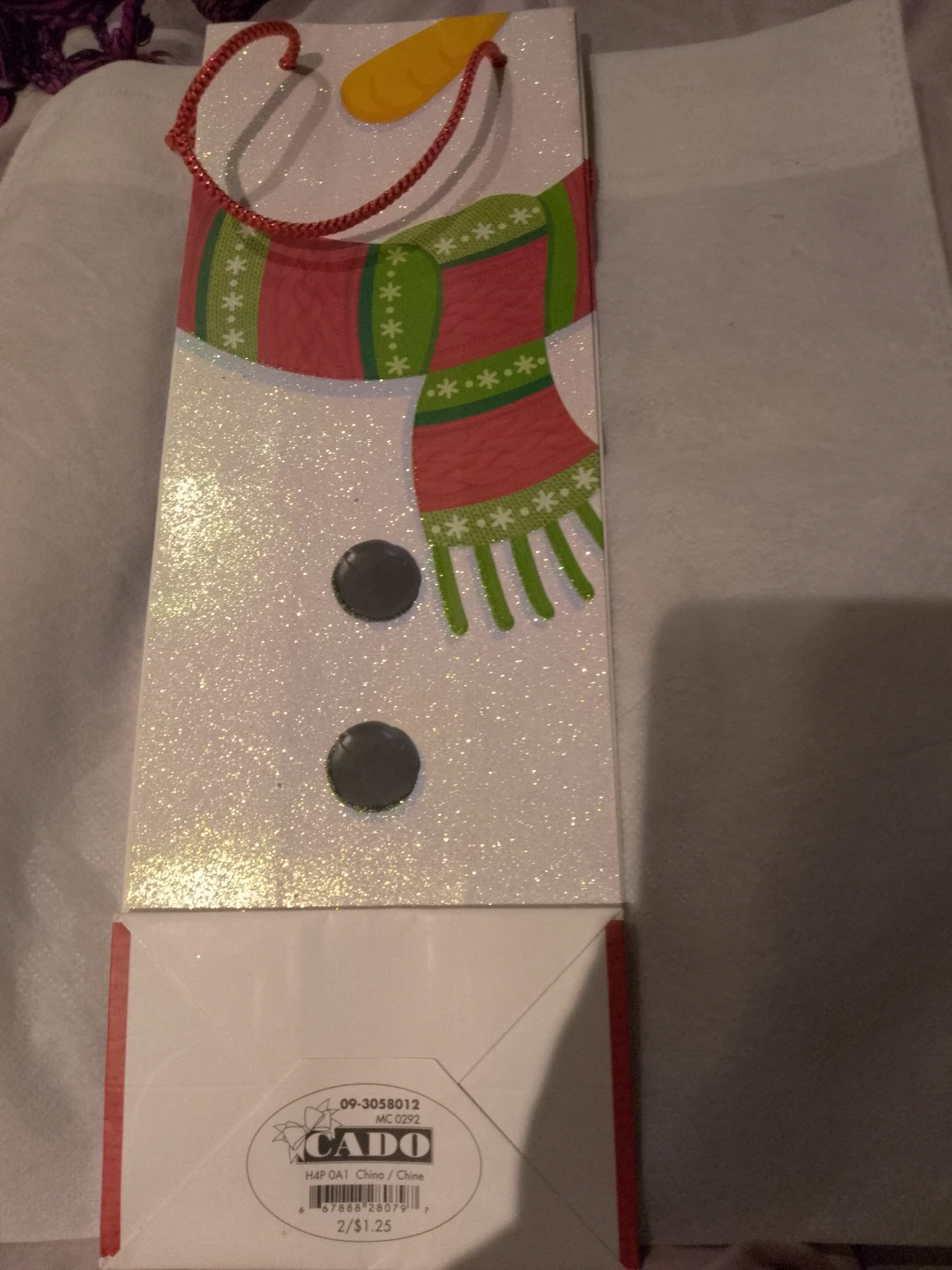 Cado Snowman Wine Gift-bag 🏈