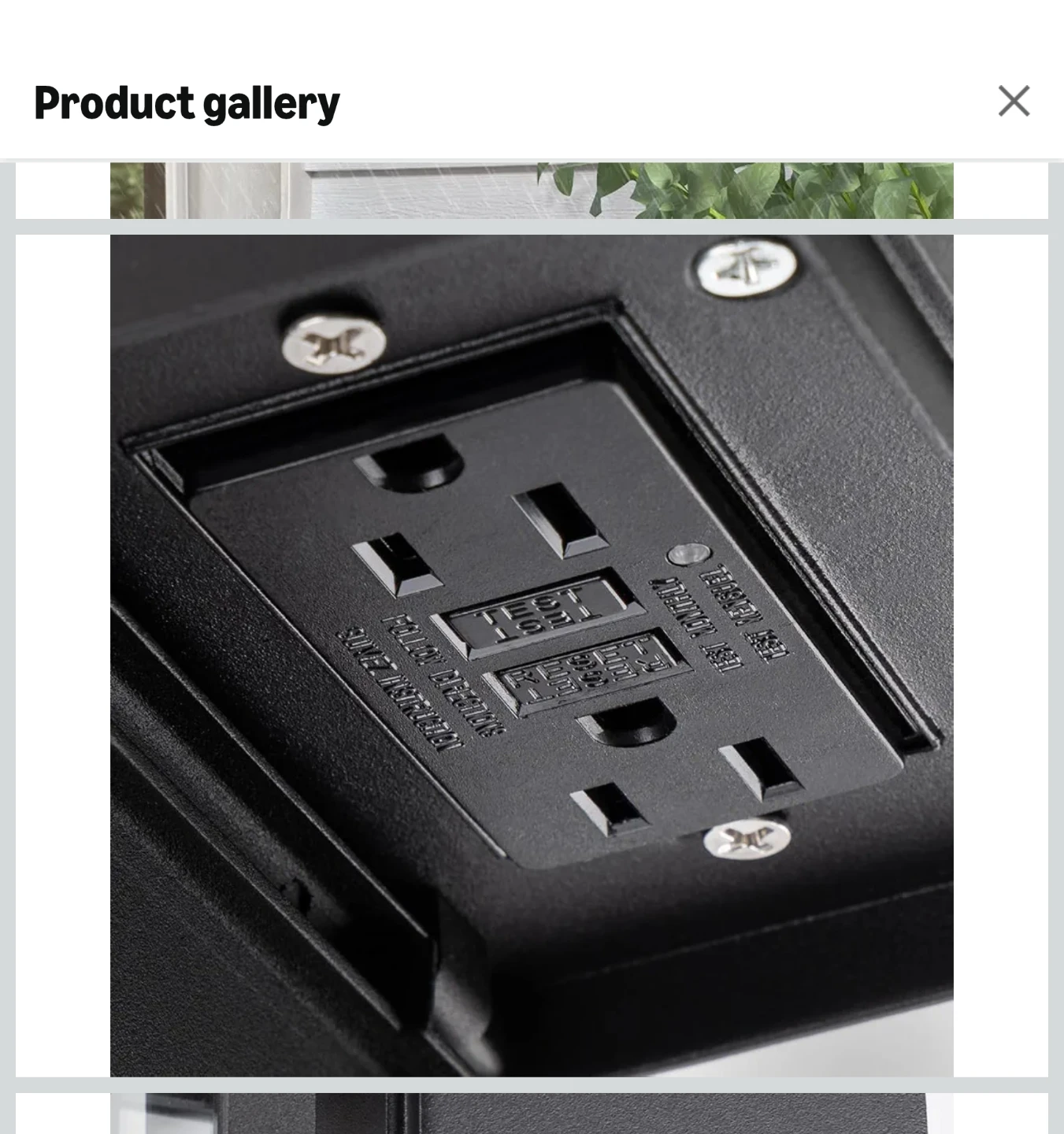 Outdoor Wall Lantern with GFCI Outlet - photo 5