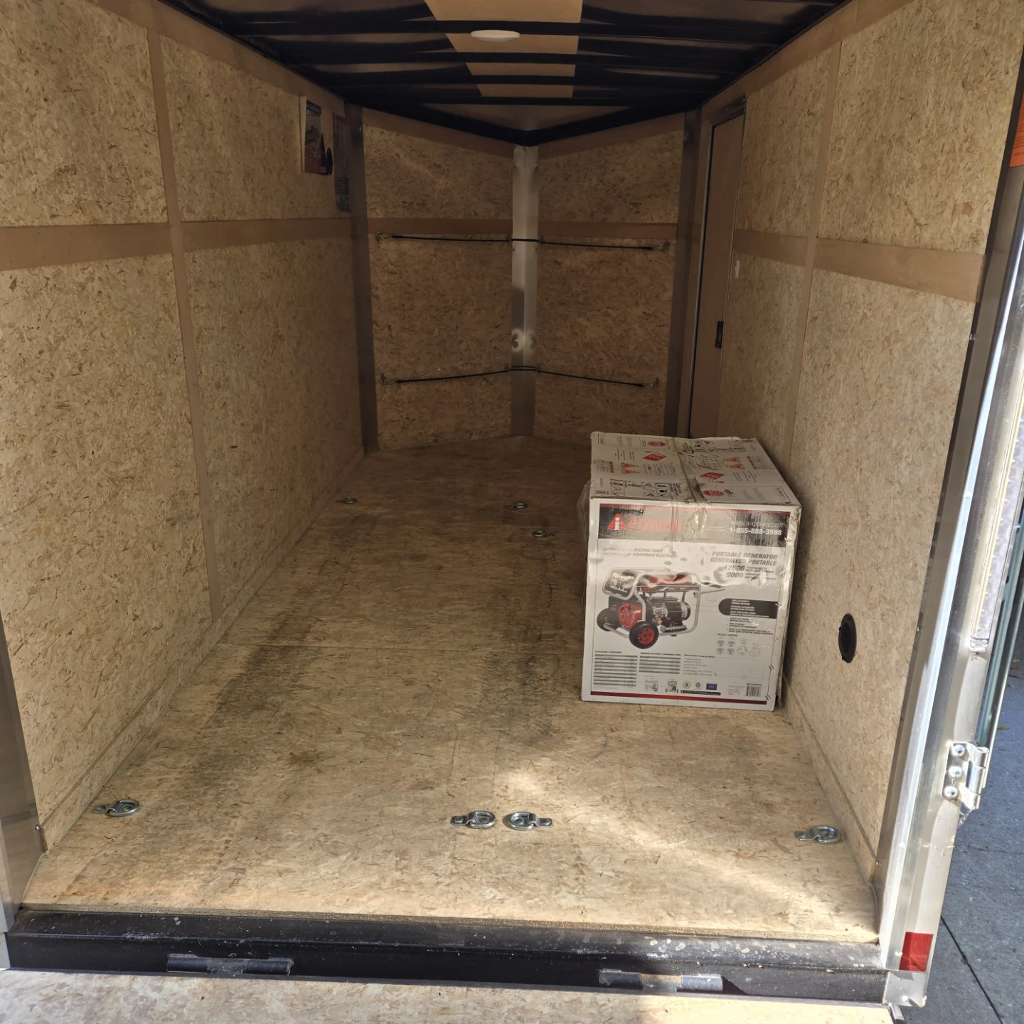 NEW CONDITION Pace v-nose trailer 6x6x12 - ramp door - photo 4