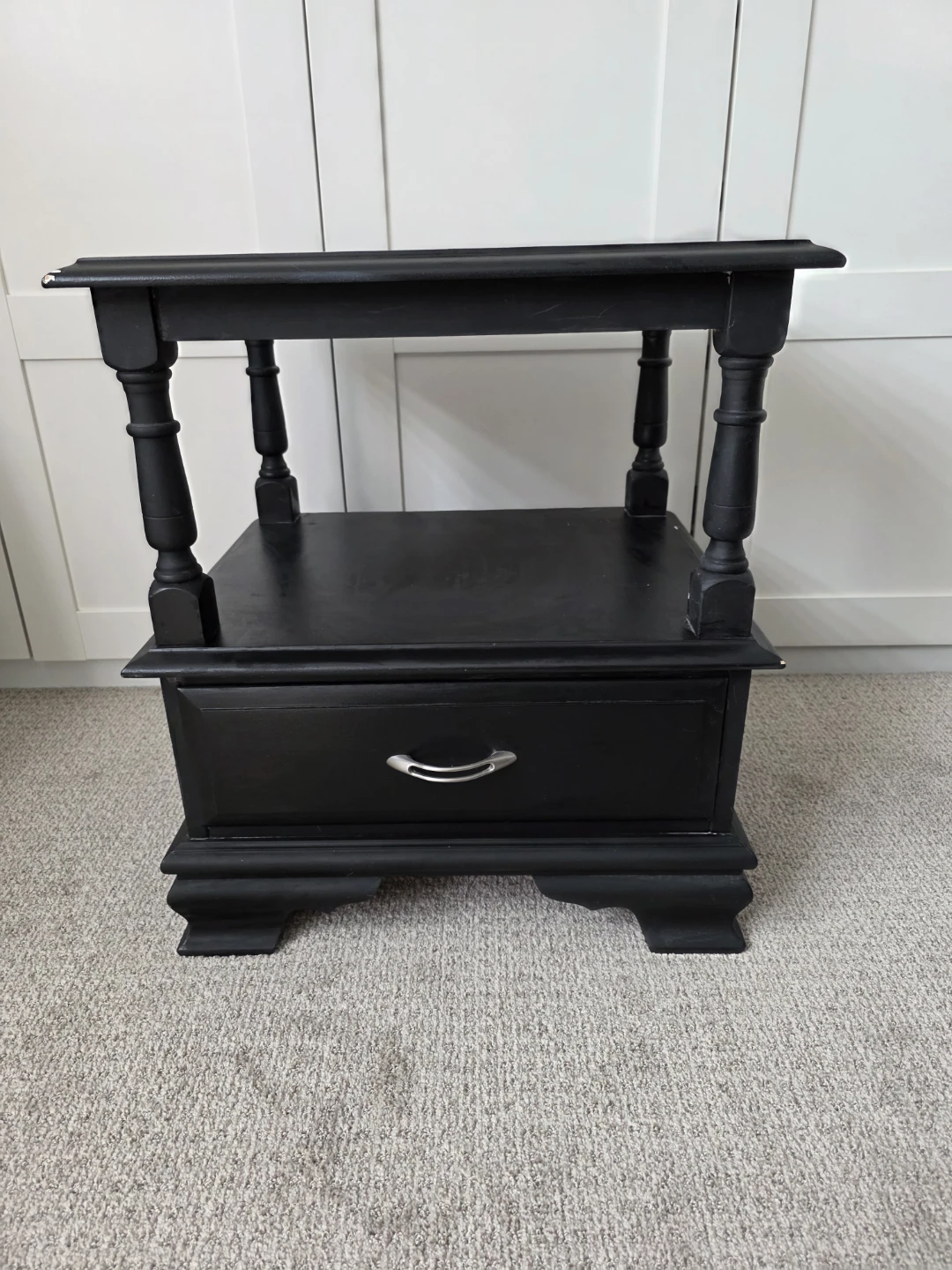 Black Wooden End Table set of 3