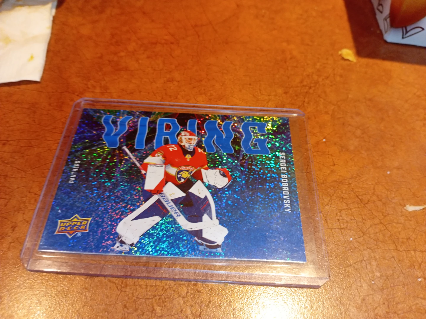Sergei Bobrovsky Upper Deck hockey card
