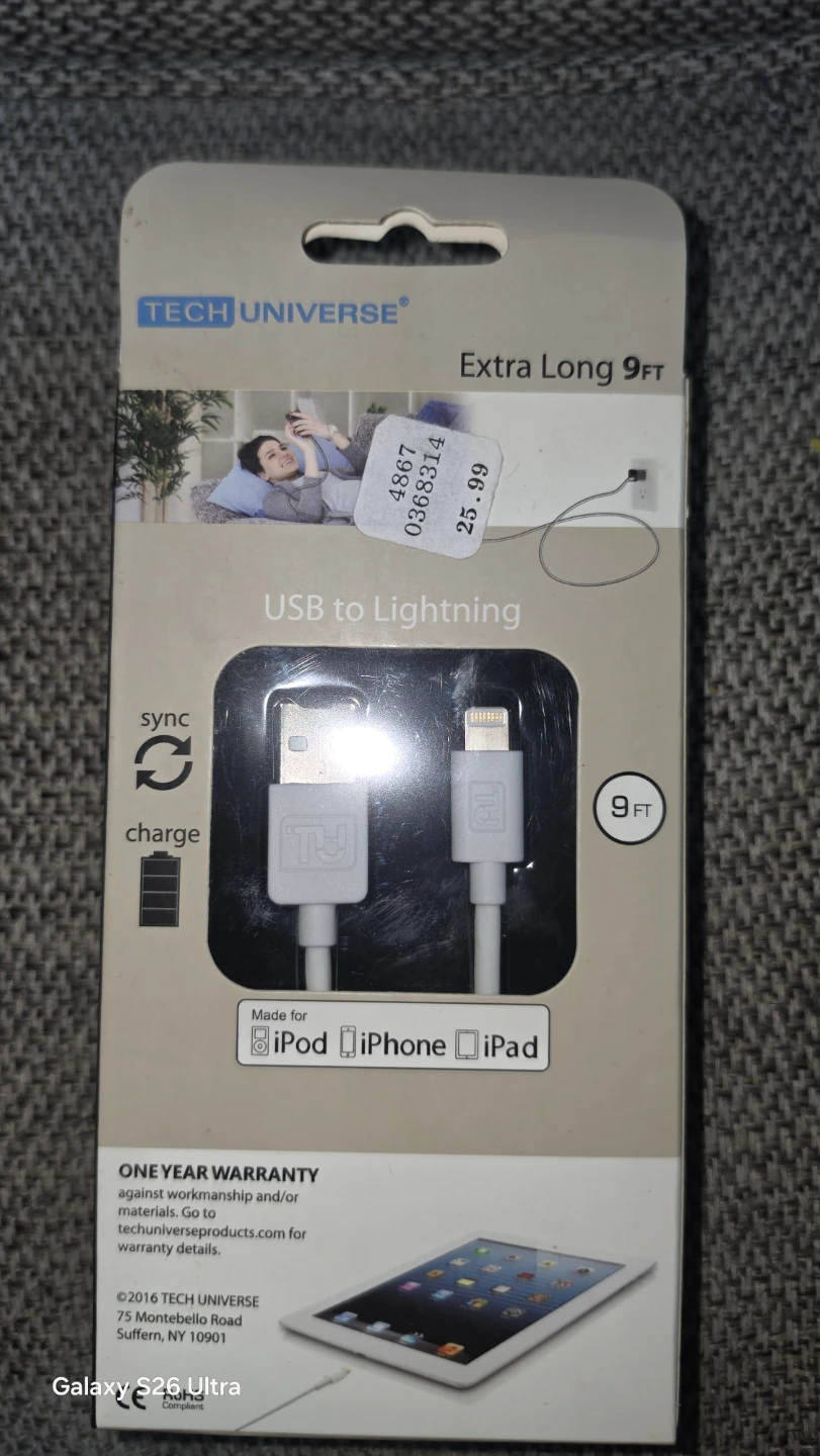 Tech Universe USB to Lightning Charge and Sync Cable - photo 2