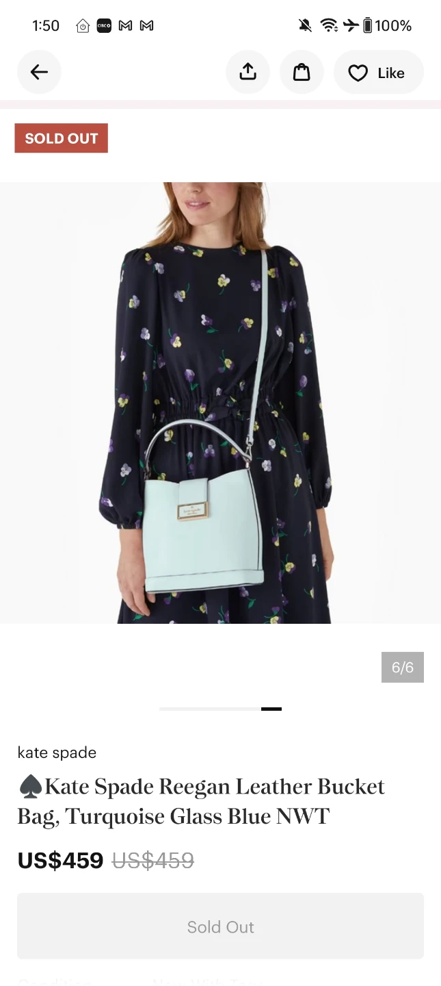 Kate Spade Reegan Leather Bucket Bag