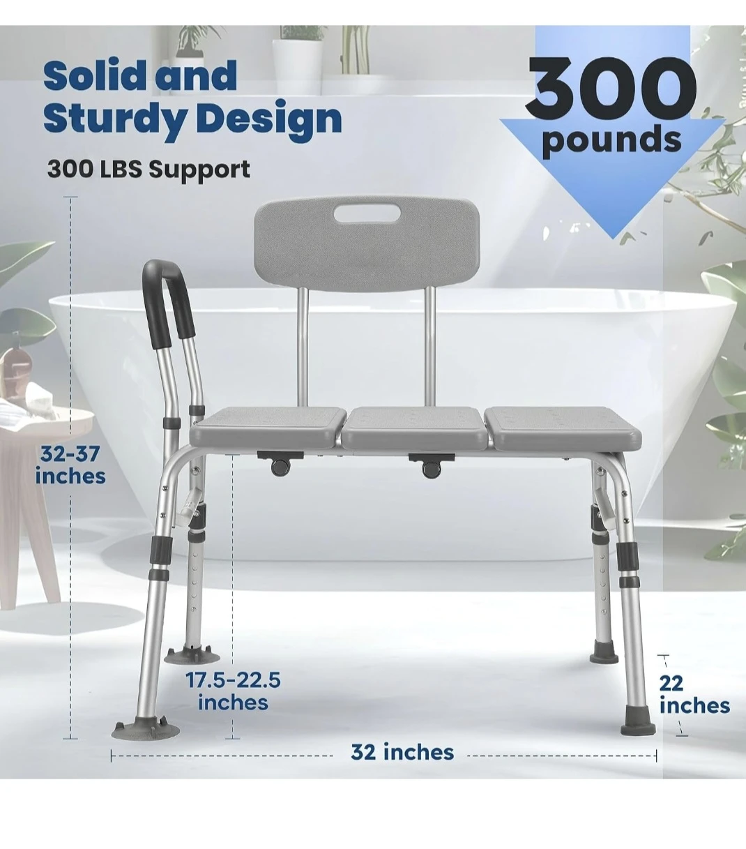 Careboda Adjustable Bathtub Transfer Bench - Model DR3142 - photo 2