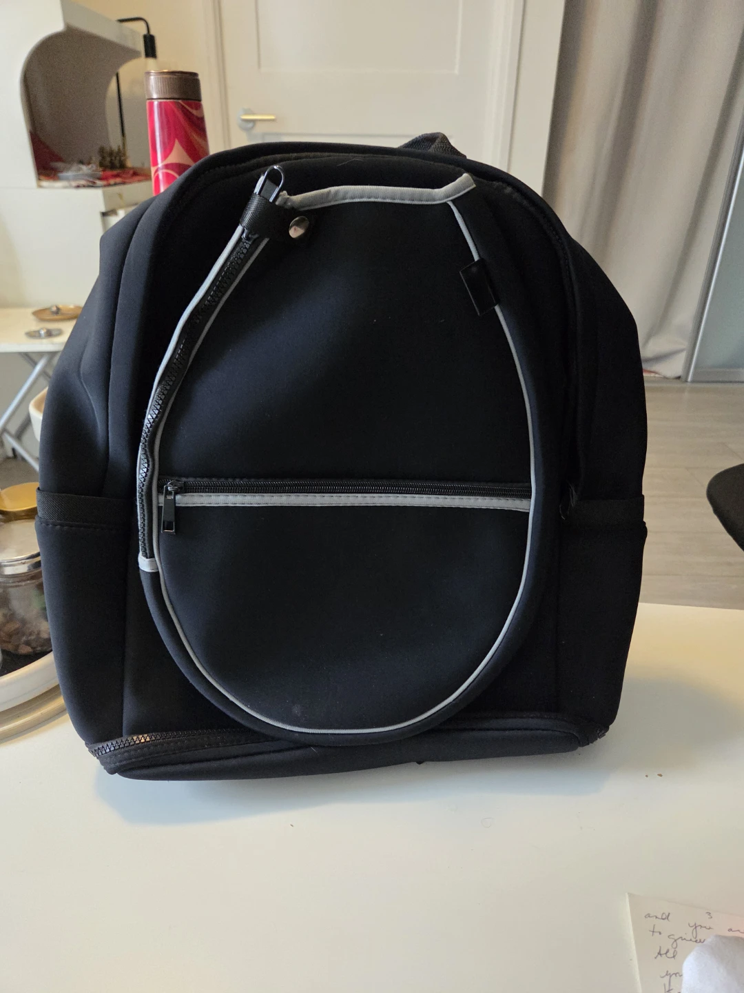 Black Neoprene Backpack