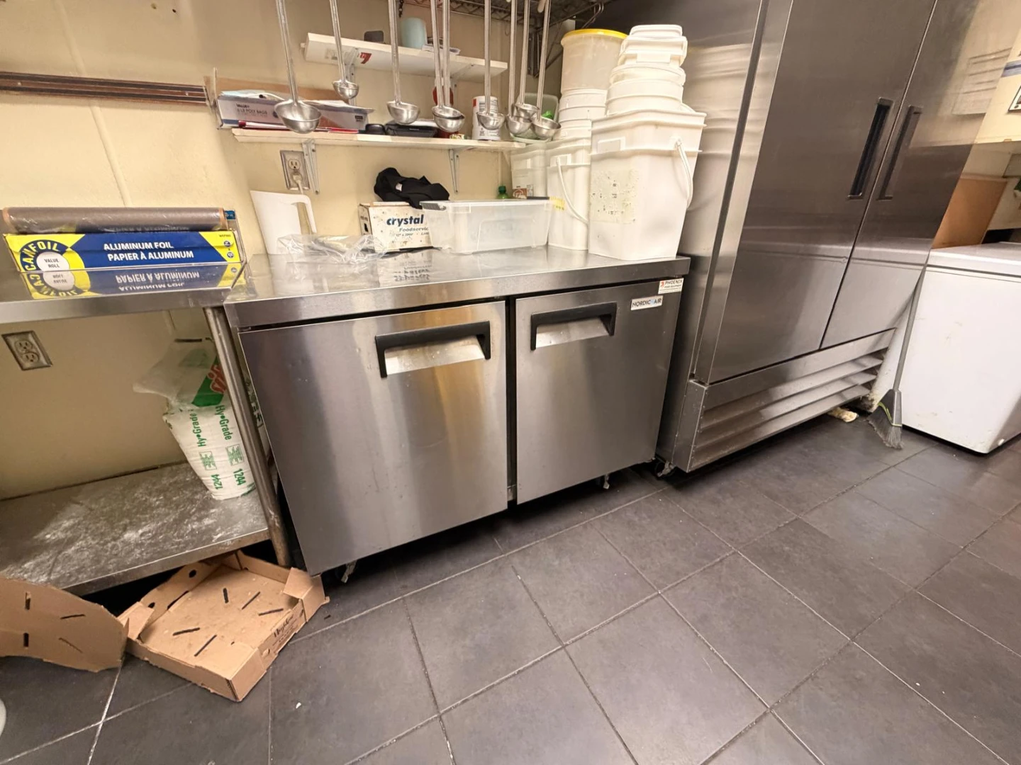 Nordic Air UCF-47 Double Door Freezer Work Table