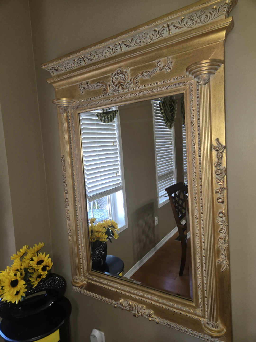 Ornate Gold Wall Mirror