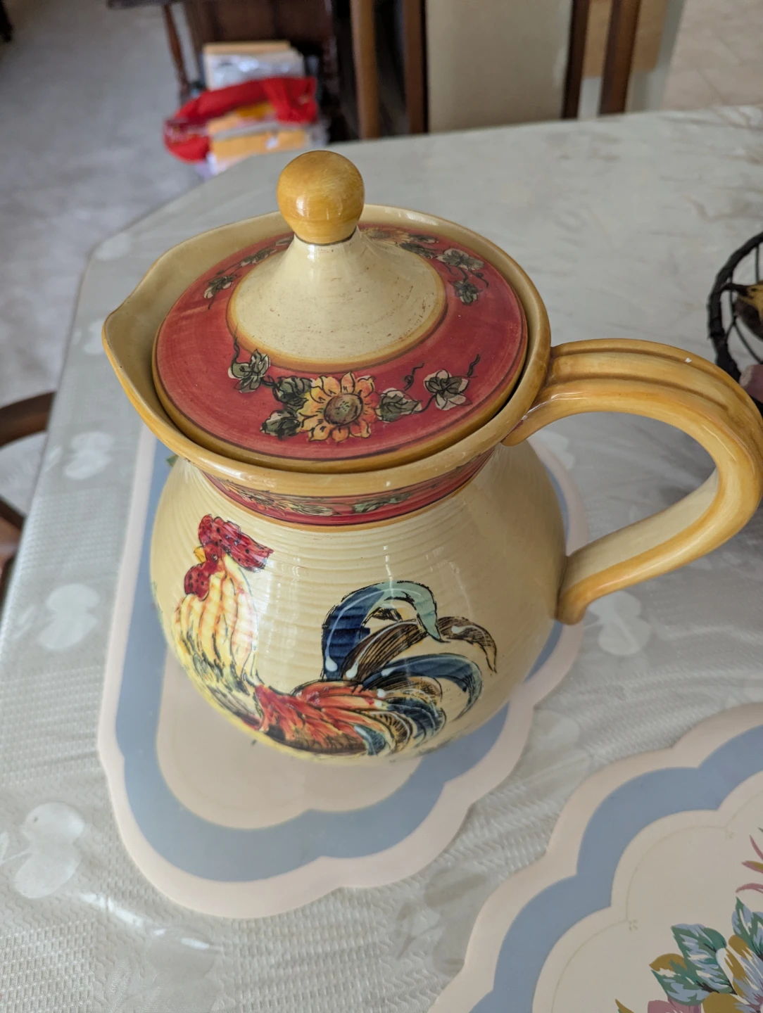 Gallo Rooster Ceramic Pitcher