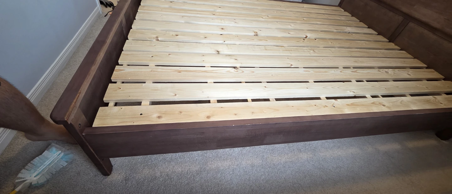 Queen Size Bedframe - Wood (Very Sturdy) - photo 3