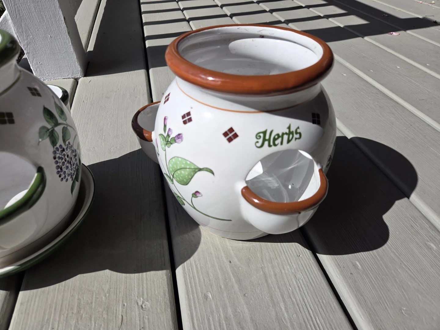 Porcelain flower pot - photo 3