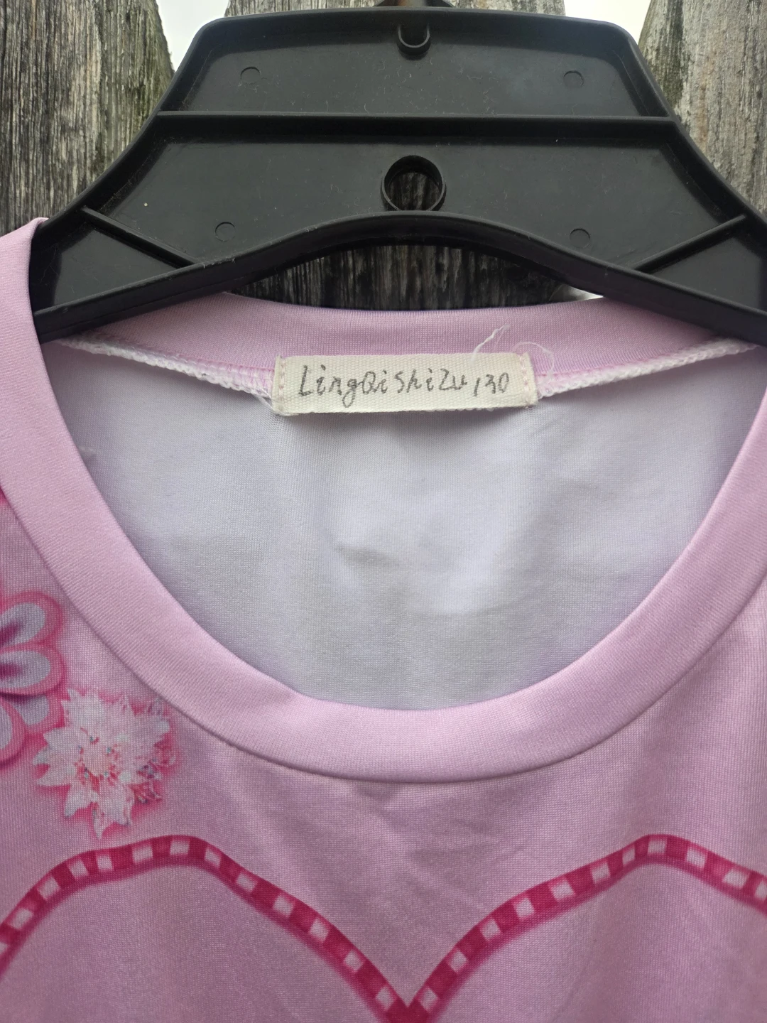 Lingqishizu Pink Heart Print Dress - photo 3