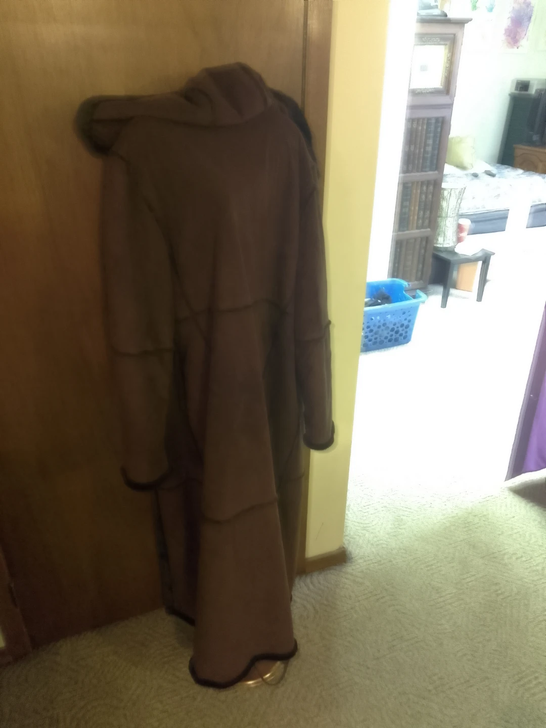 Sequence Brown Faux Shearling Coat Size M