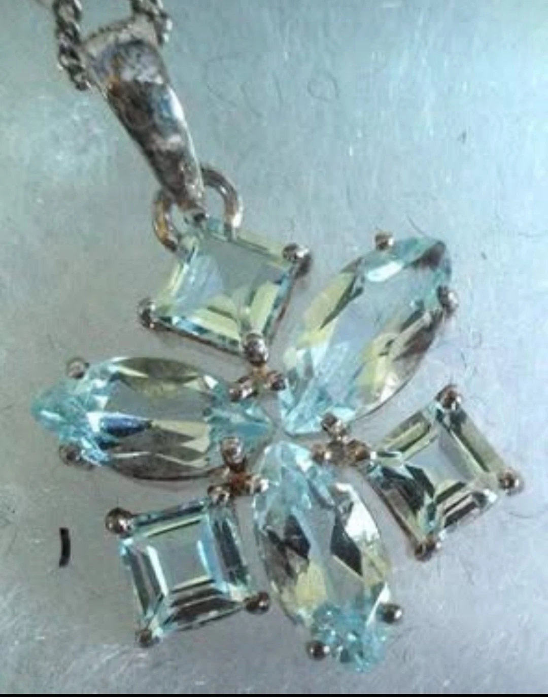 Genuine Blue Topaz Sterling Silver Necklace - photo 3