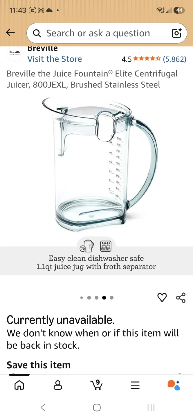 Breville Juice Fountain ELITE CENTRIFUGAL JUICER - photo 5