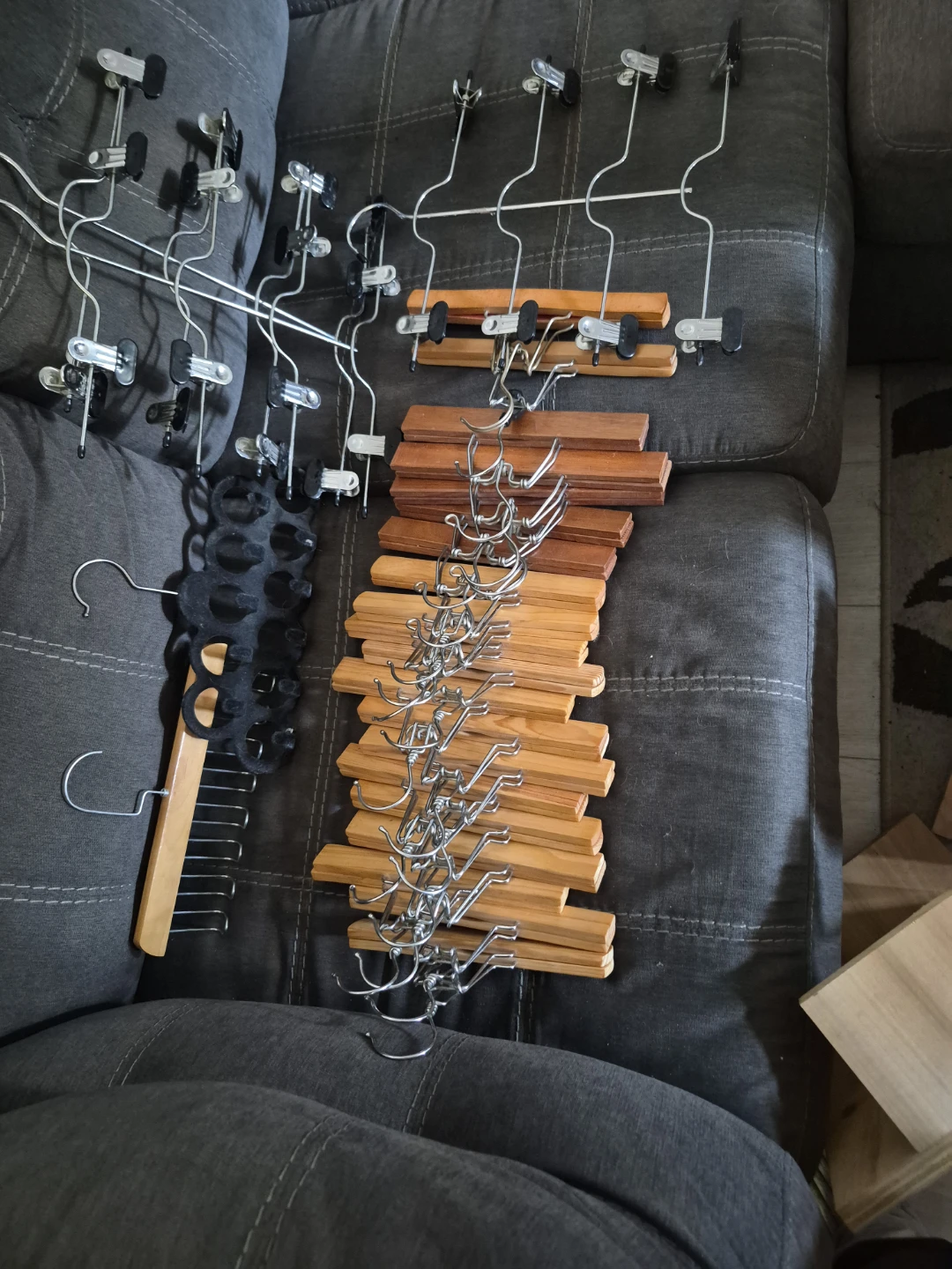 Assorted Clothes Hangers with Clips