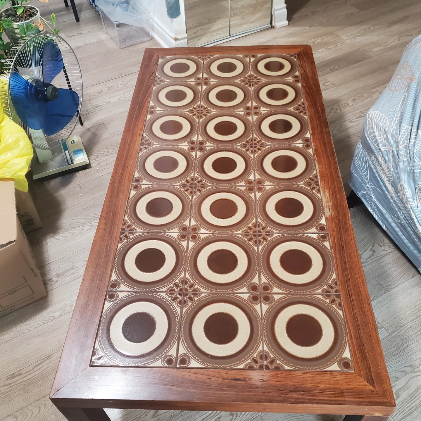 1960s tiled coffee table