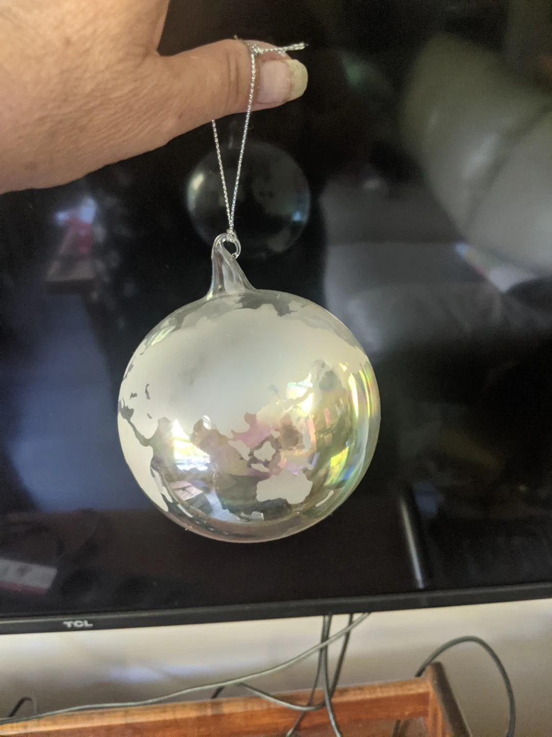 Glass Globe Christmas Ornament