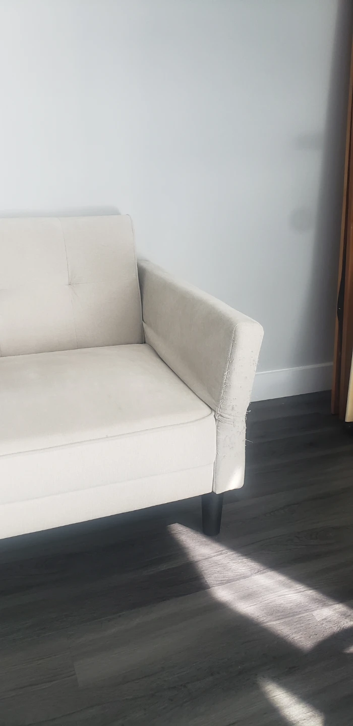 Convertible sofa bed with matching ottoman - photo 3
