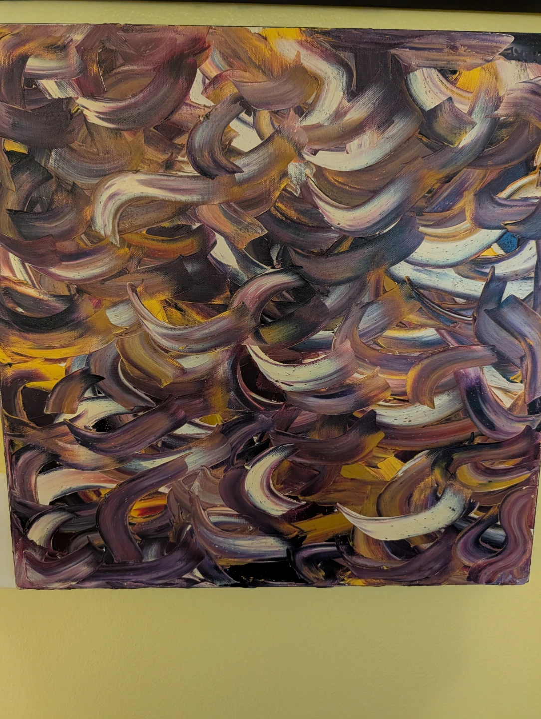 Set of 3 oil on canvas paintings - photo 2