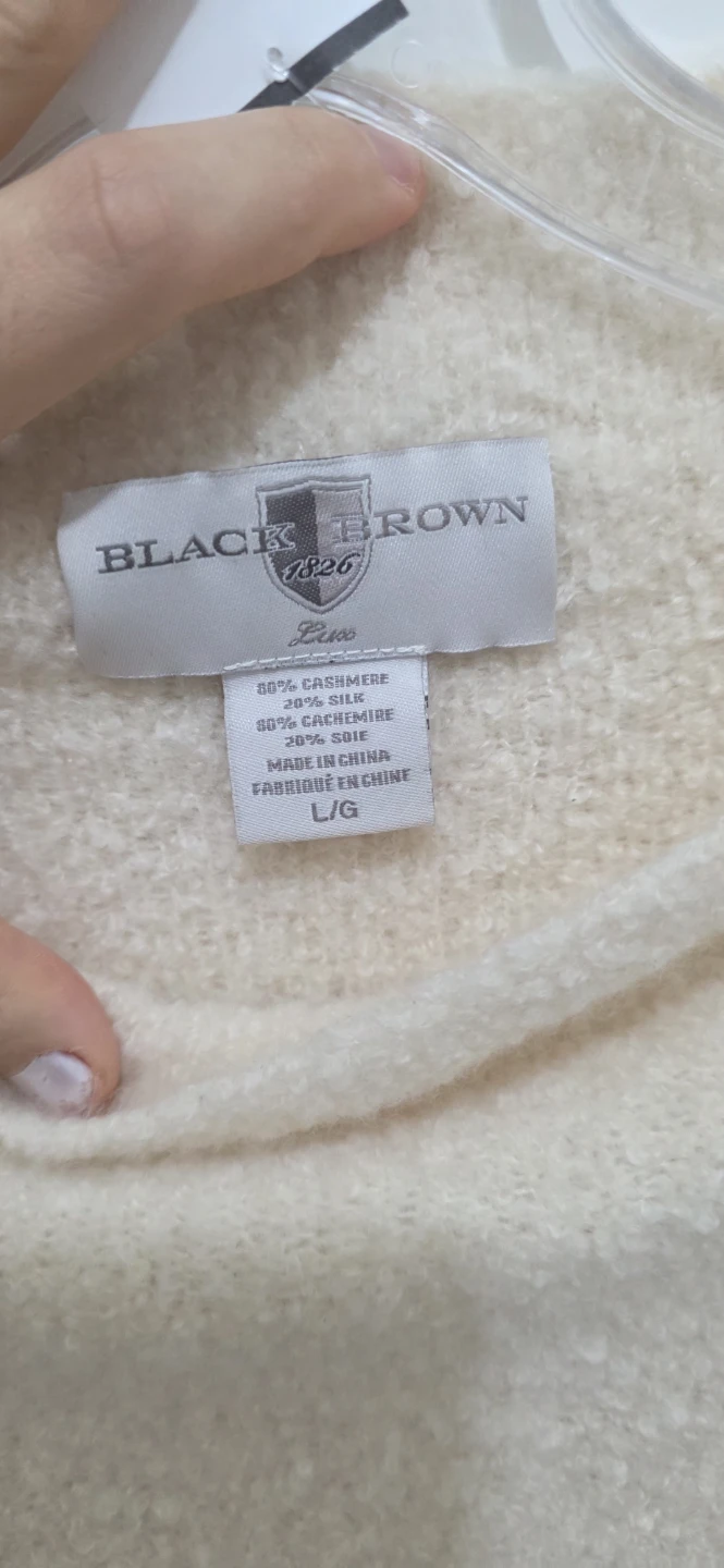 Black Brown 1826 Cashmere Silk Blend Sweater - photo 2