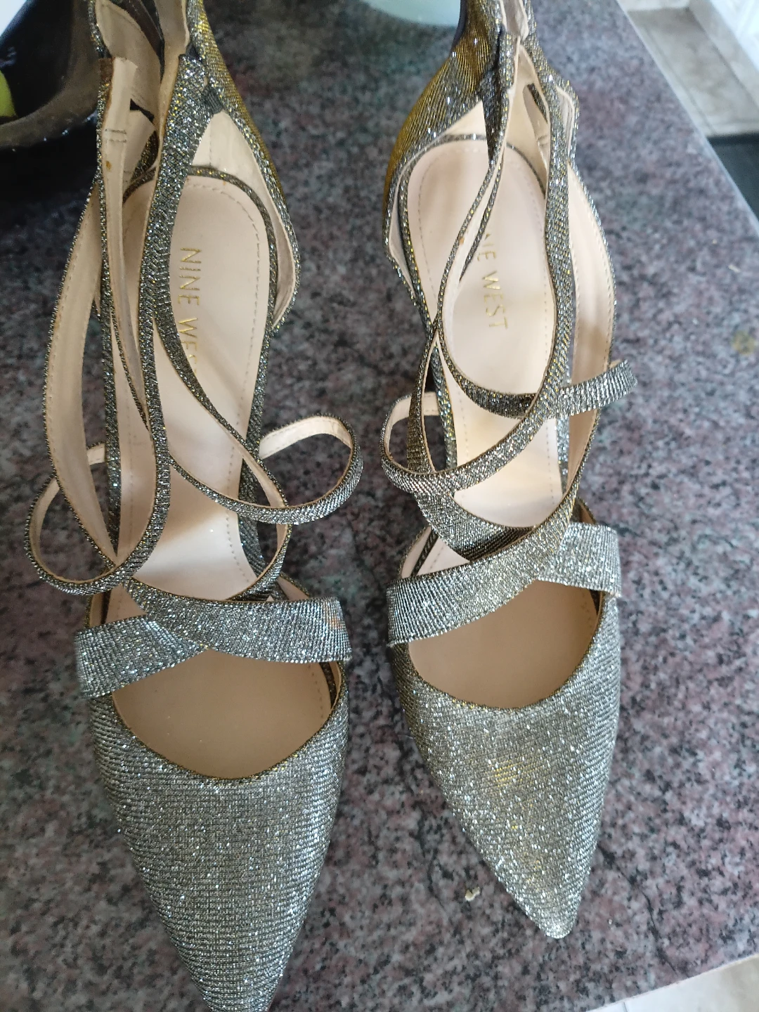 Nine West Glitter Stiletto Heels Size 10M - photo 2
