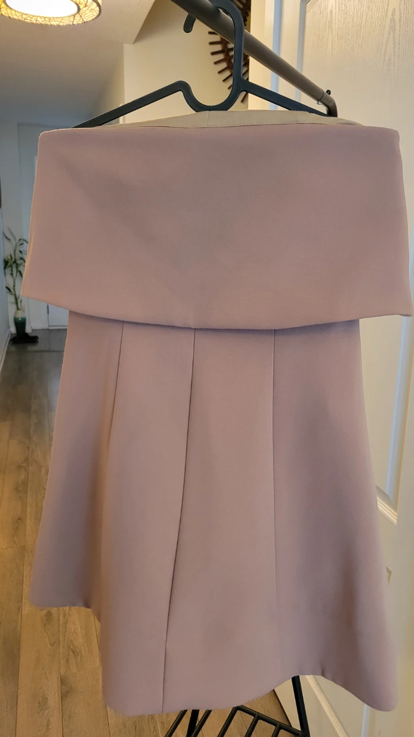 Elegant camel off-shoulder dress 🤎 - photo 2