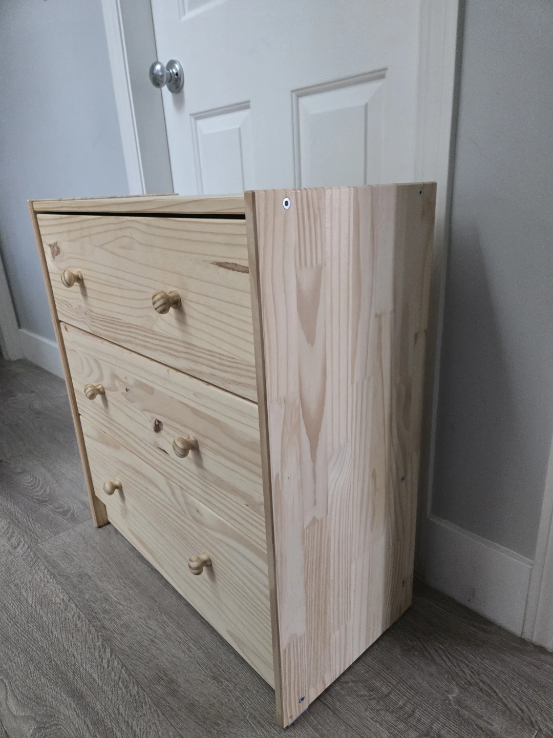 Ikea 3 drawer rast dresser solid pine - photo 3