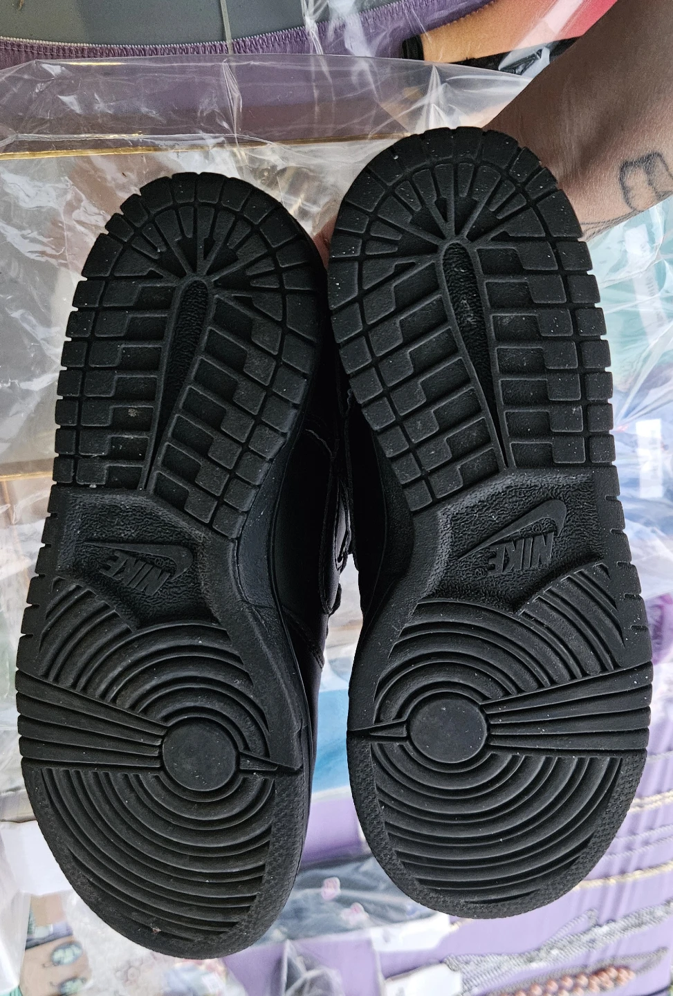 Nike Dunk Low Triple Black Sneakers - photo 2