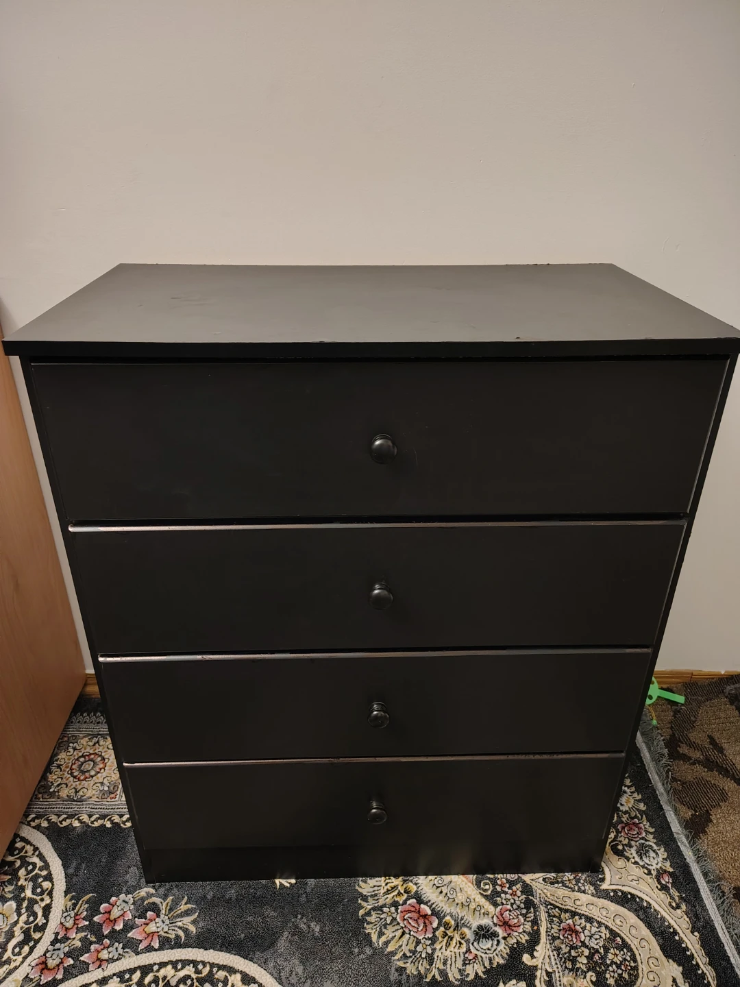 Black 4-Drawer Dresser