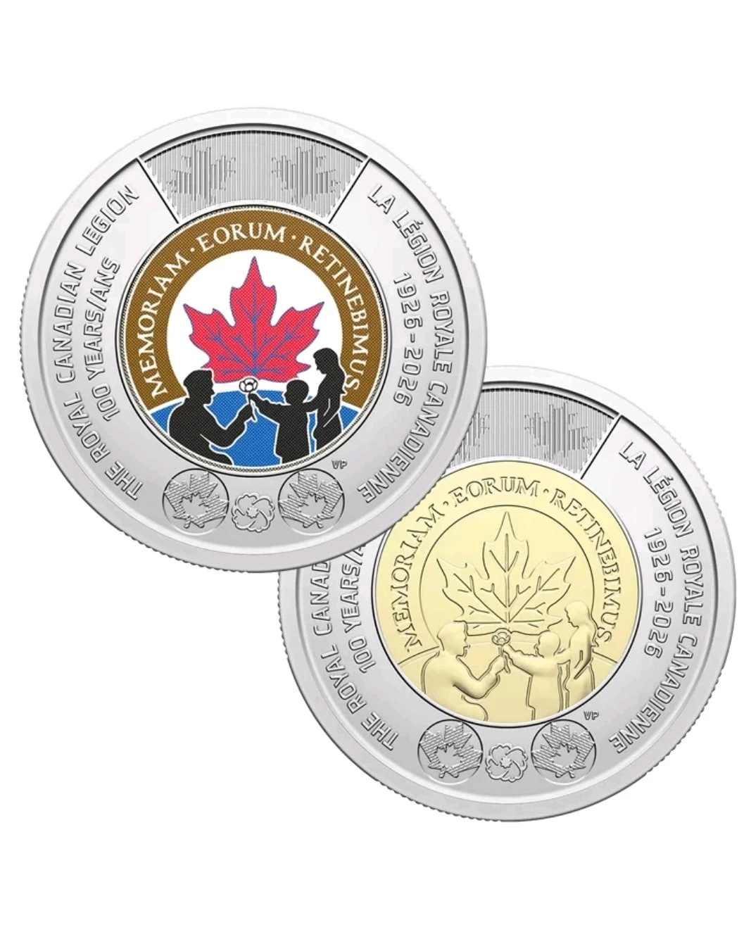 Royal Canadian Legion 100 Years Commemorative 2 Coin