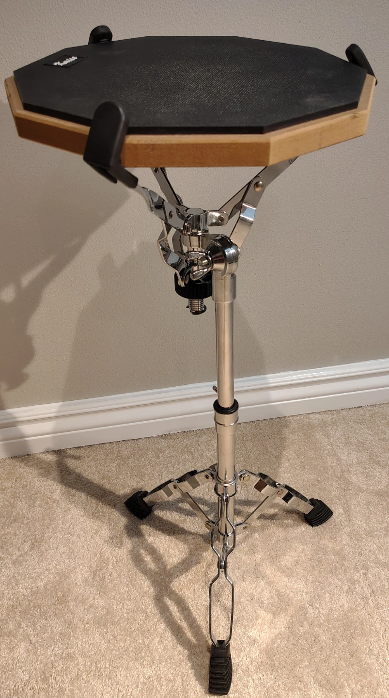 Kmise Drum Practice Pad with Adjustable Stand and Book