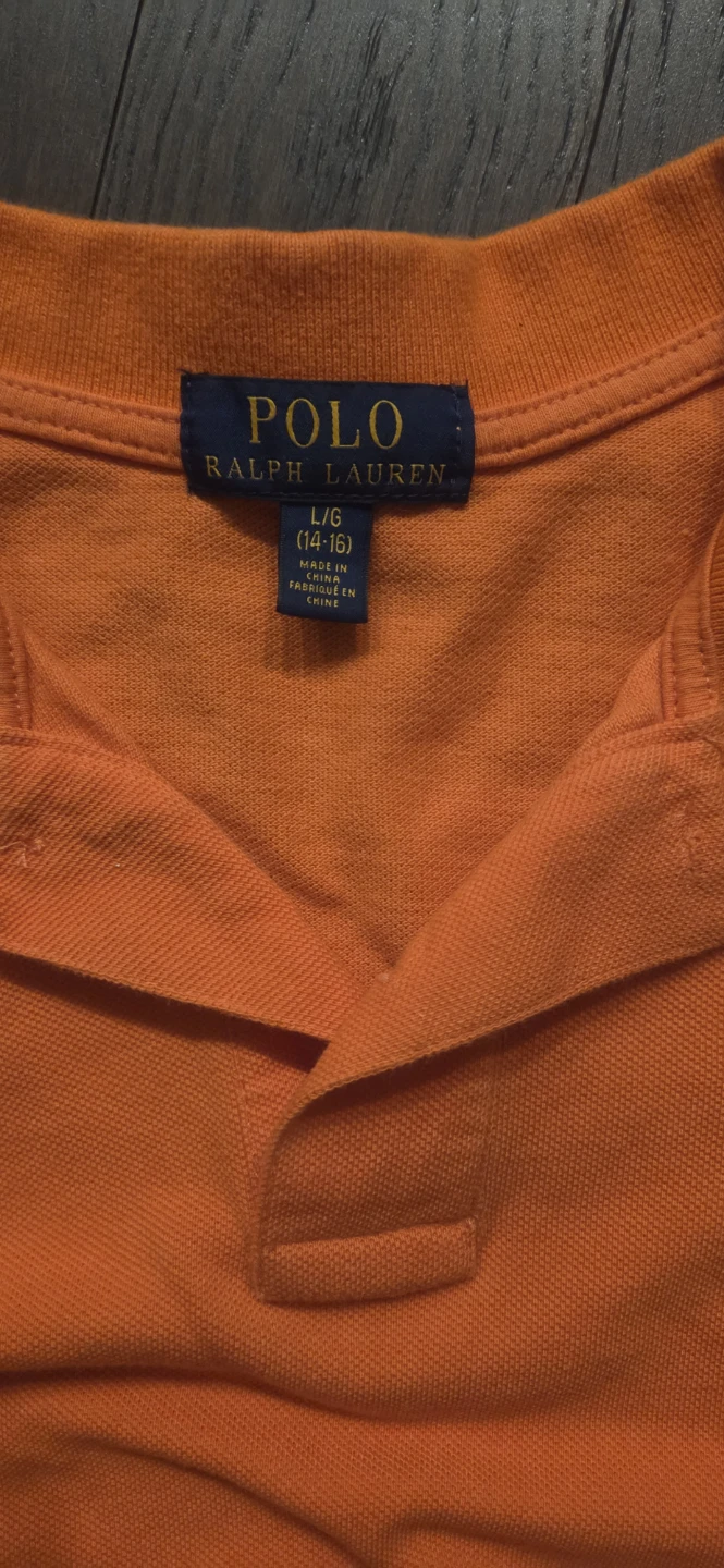 Polo Ralph Lauren Kids Orange Polo Shirt Size L/G - photo 3
