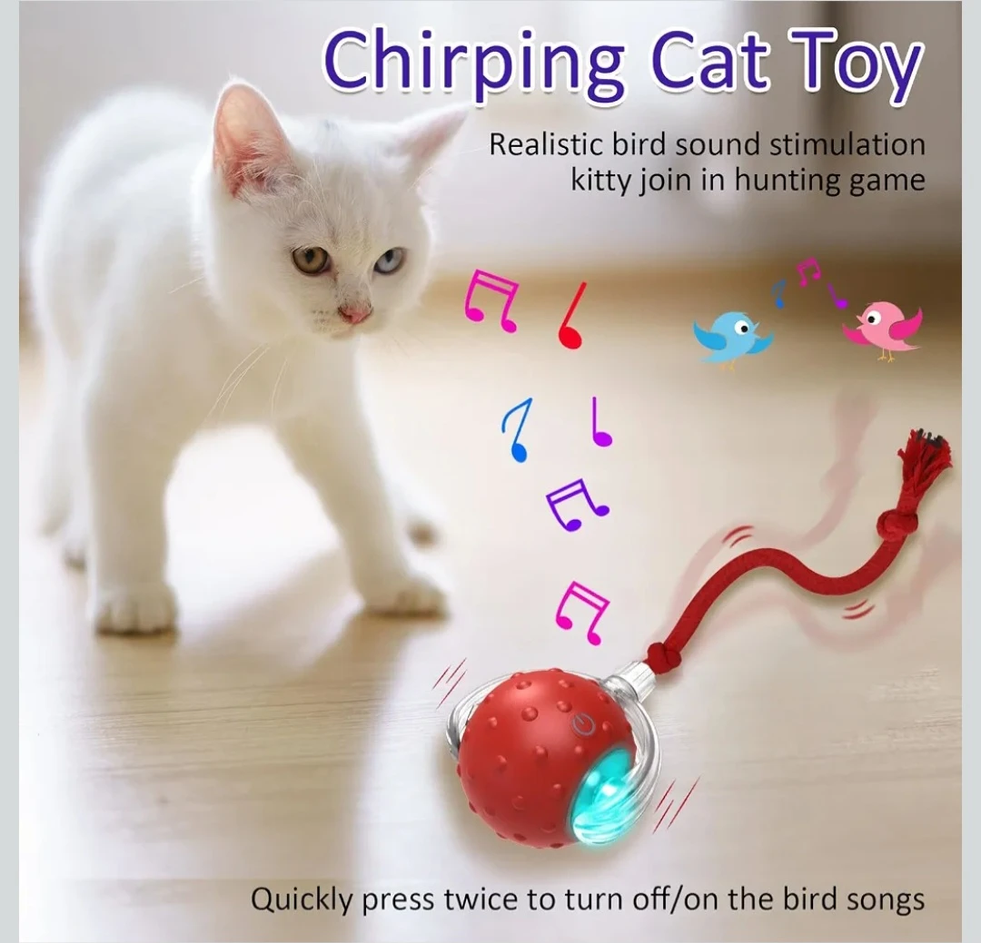 Interactive Chirping Motion Cat Toy - photo 5