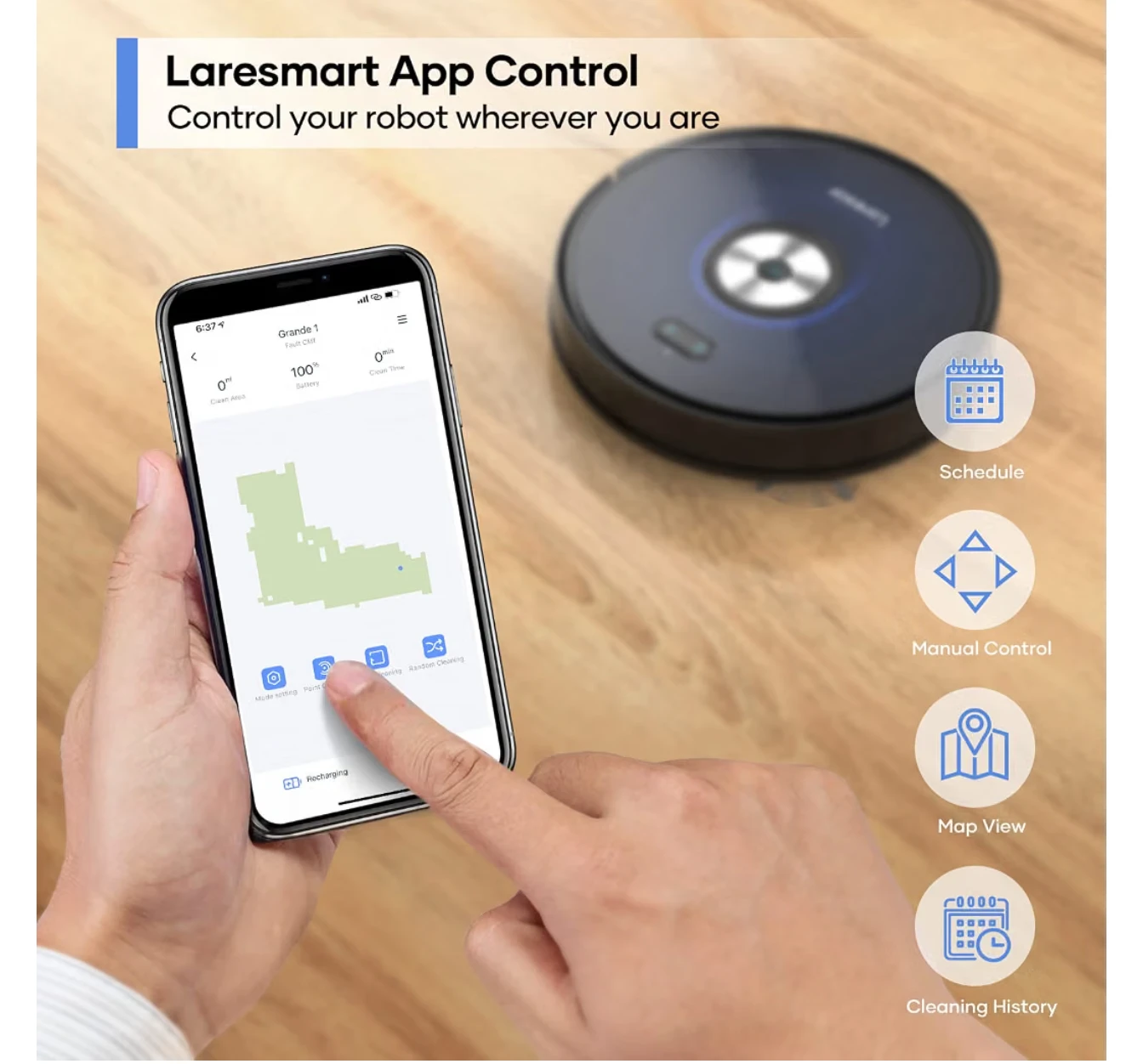 Laresar Grande1 Robot Vacuum and Mop - photo 2