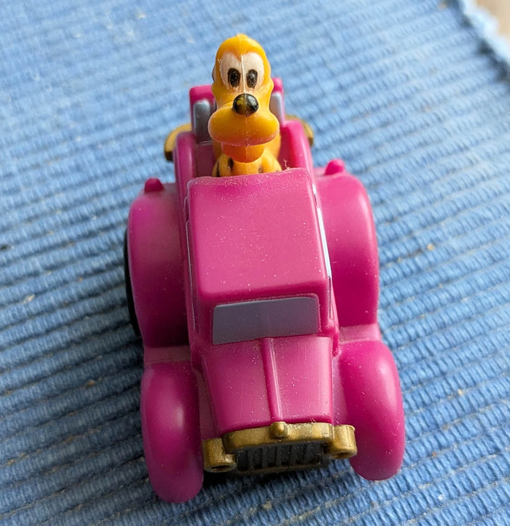 Vintage 1988 McDonald's/Disney Pluto Pullback Car - NEAR-MINT - photo 3