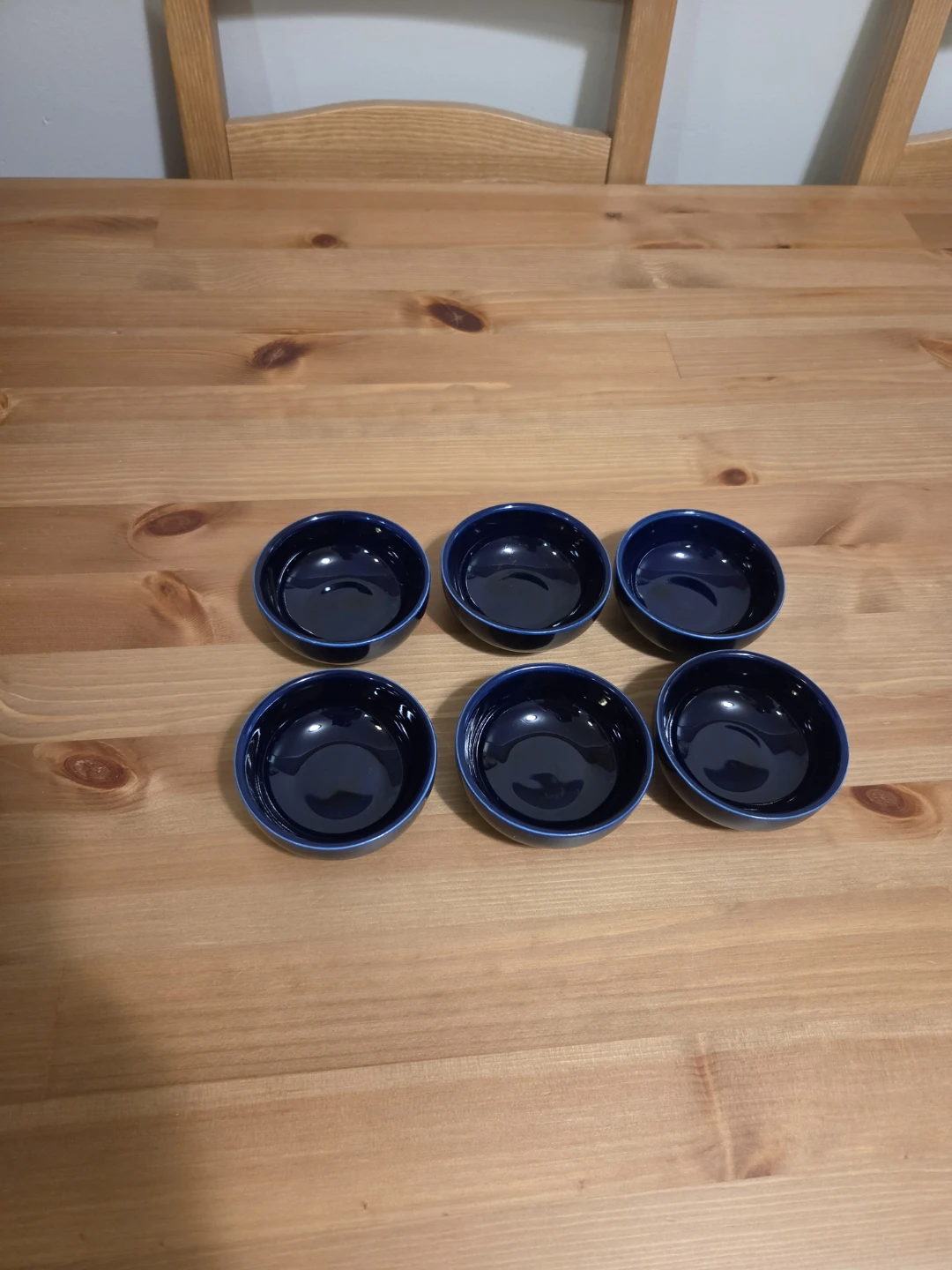 Set of 6 Small Blue Ceramic Bowls - photo 3