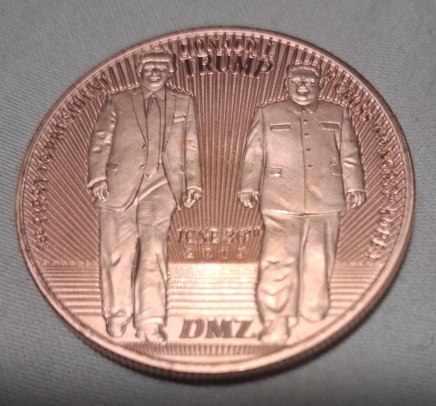 1oz.Copper Trump/Kim DMZ Coin🏈