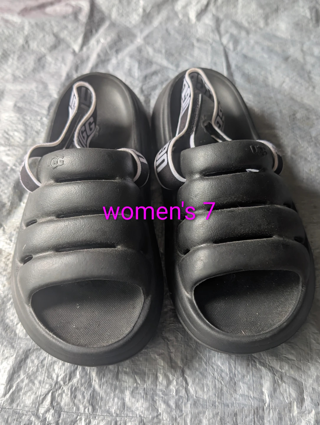 UGG Sport Yeah Sandals Black