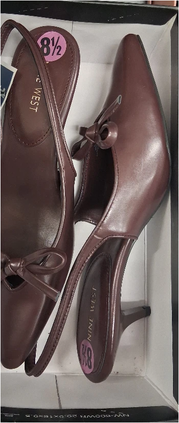 Nine West Brown Slingback Heels Size 8.5