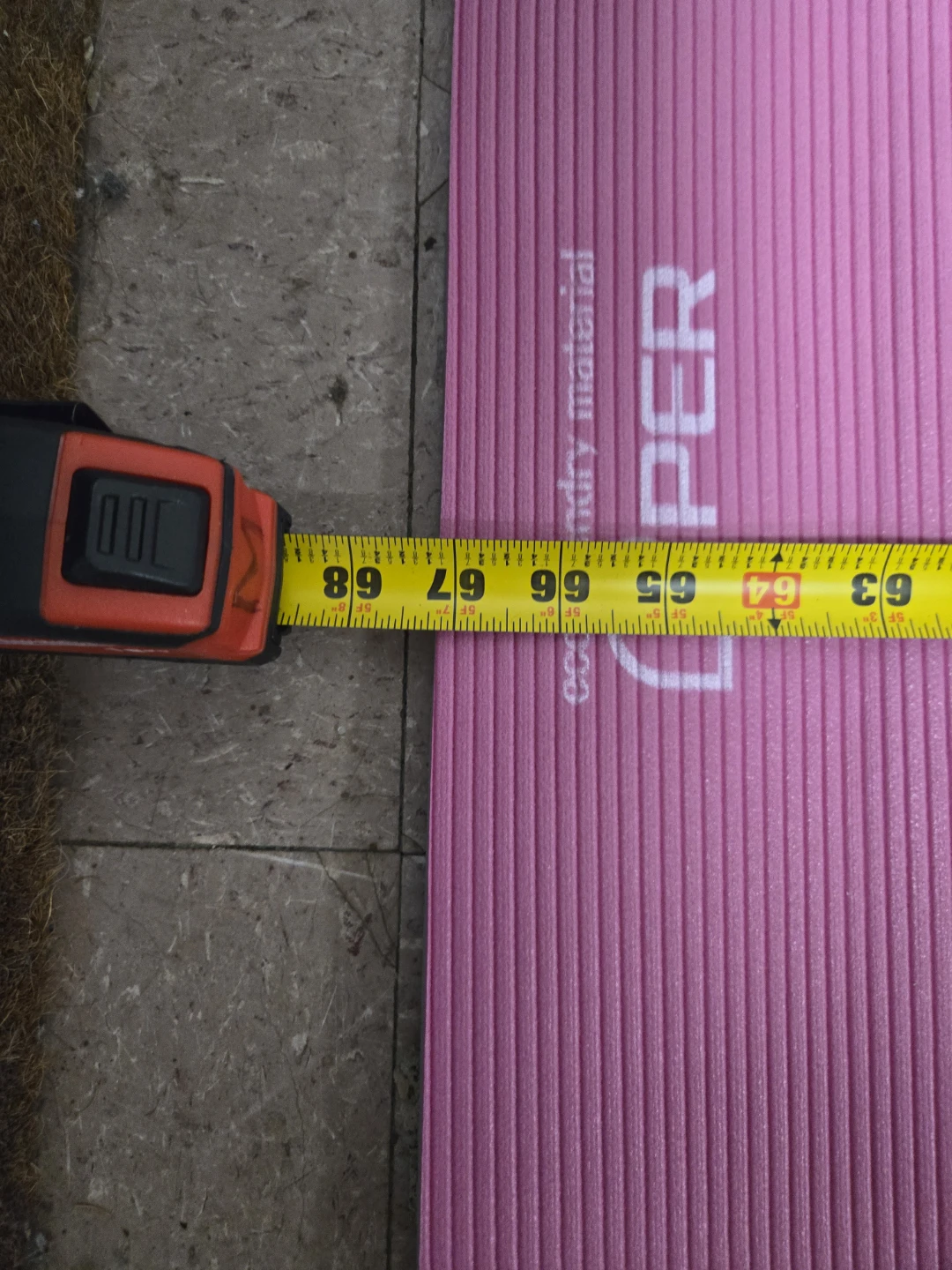 ProsourceFit Pink Extra Thick 1/2" Yoga Pilates Mat - photo 3