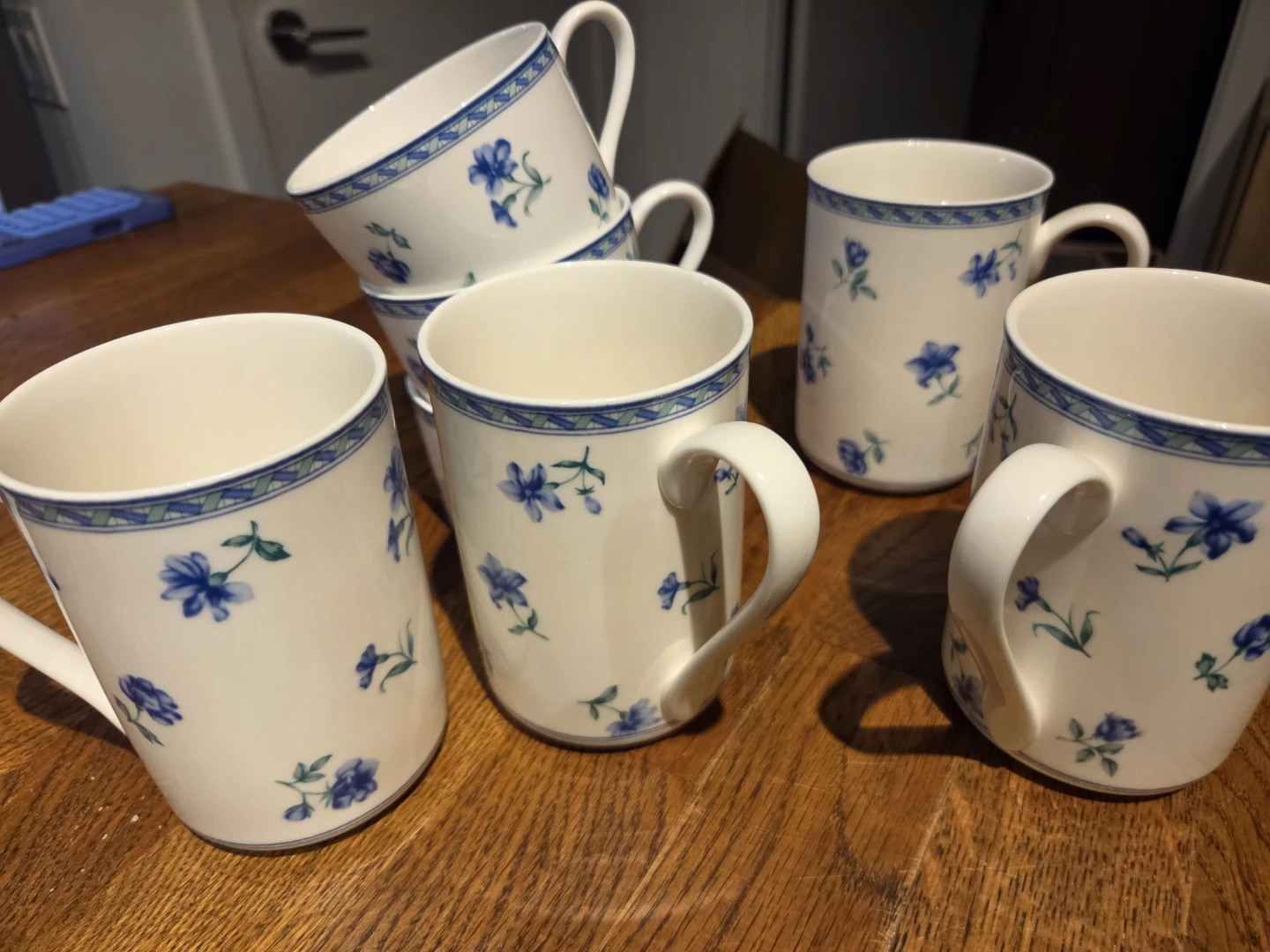 Set of 7 Mikasa Ultima+ Blue Medley Mugs