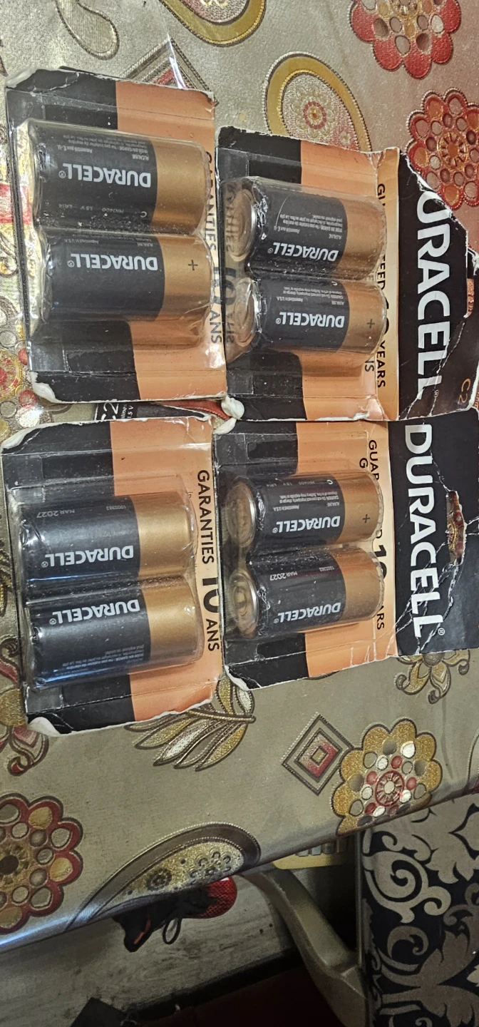 8 Pack Duracell C Alkaline Batteries
