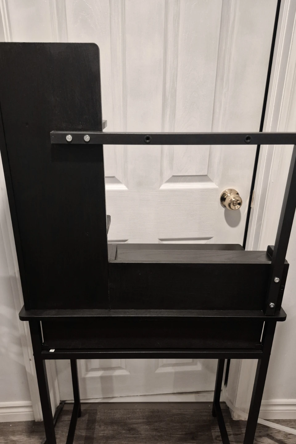 Black Vanity Table with Storage - photo 5