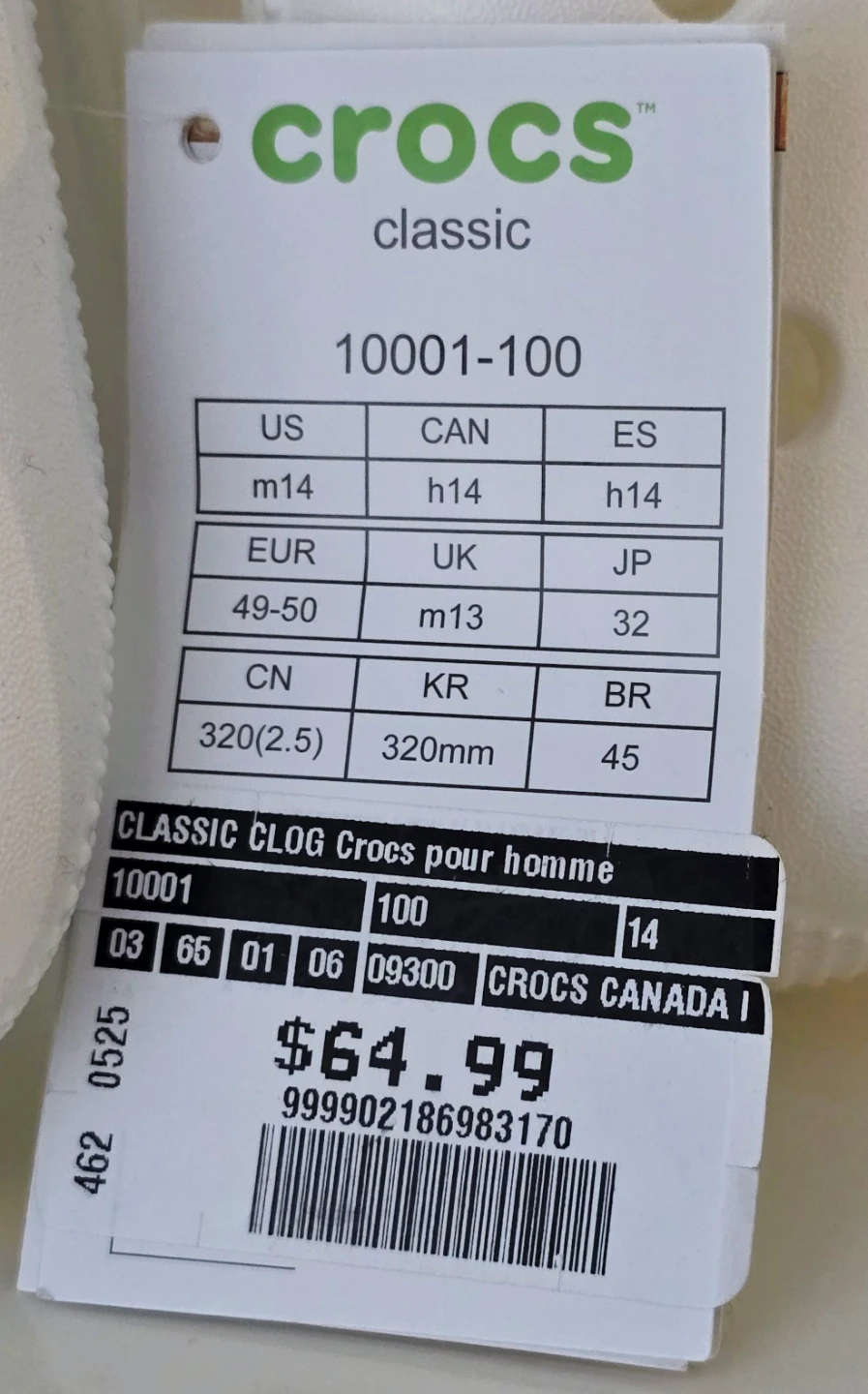 Classic Crocs Clog White Men 14 - photo 3
